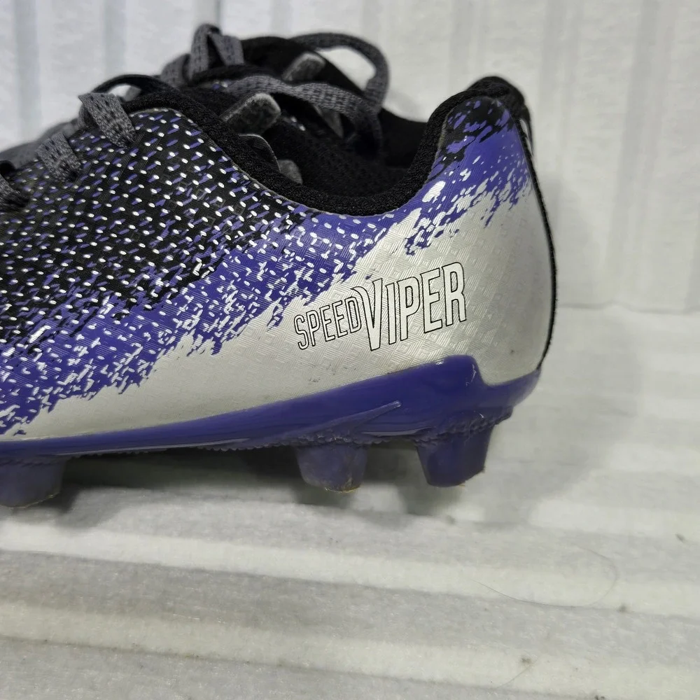 DSG Speed Viper Kids Soccer Cleats Purple Silver Black DSGYP21-PRPL Size 10K‎